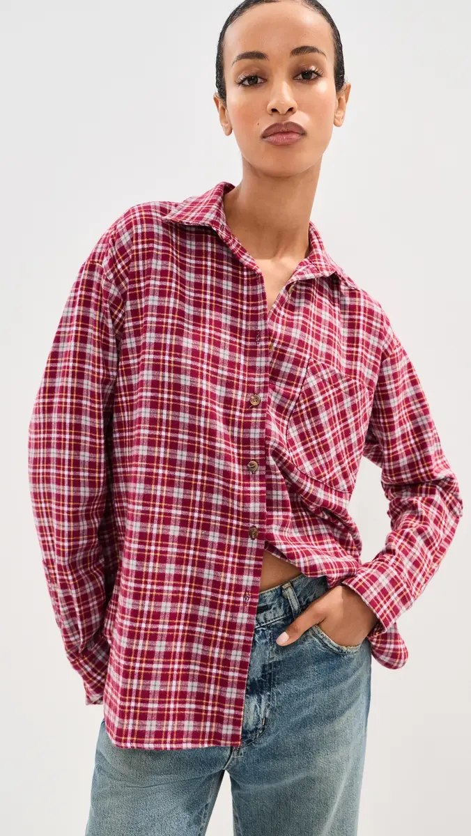 LE BOP Winnie Button Down Flannel | Thumbnail 2