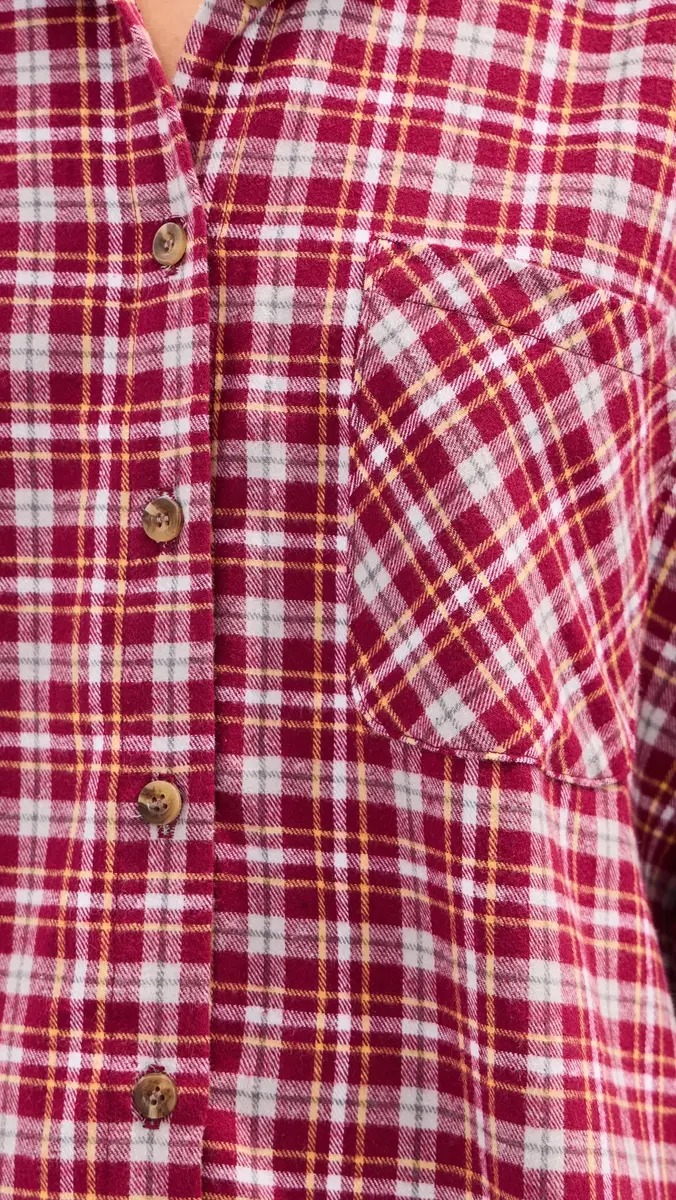 LE BOP Winnie Button Down Flannel | Thumbnail 6