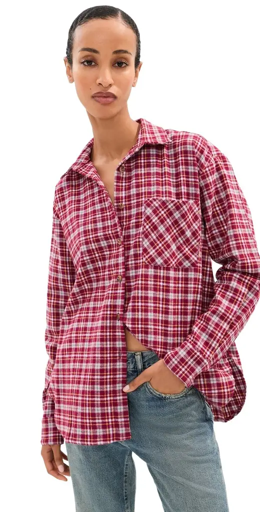LE BOP Winnie Button Down Flannel