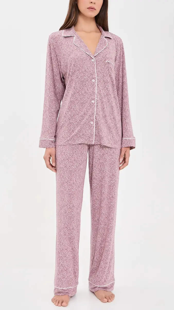 Eberjey Gisele Printed Long Pajama Set | Thumbnail 2 Eberjey Gisele Printed Long Pajama Set | Thumbnail 2