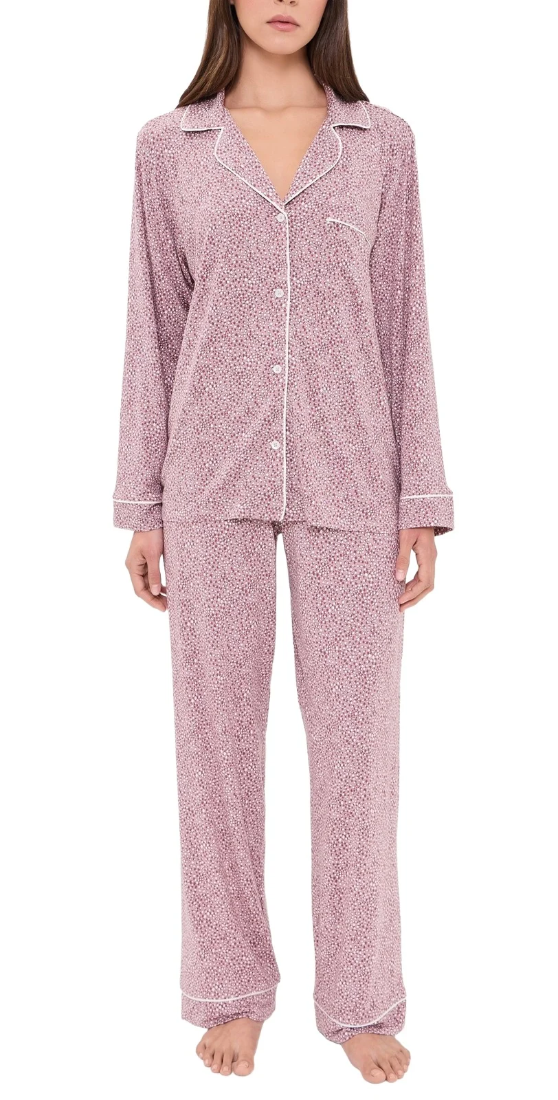 Eberjey Gisele Printed Long Pajama Set