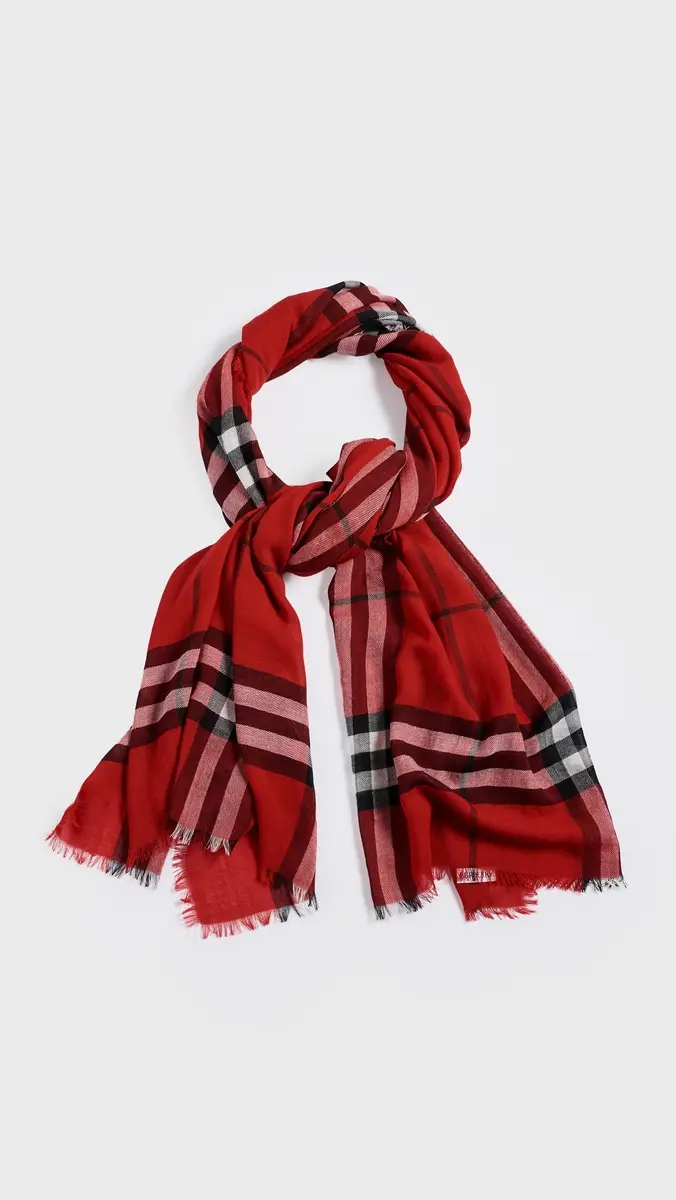 Burberry Wide Check Wool Scarf | Thumbnail 5 Burberry Wide Check Wool Scarf | Thumbnail 5