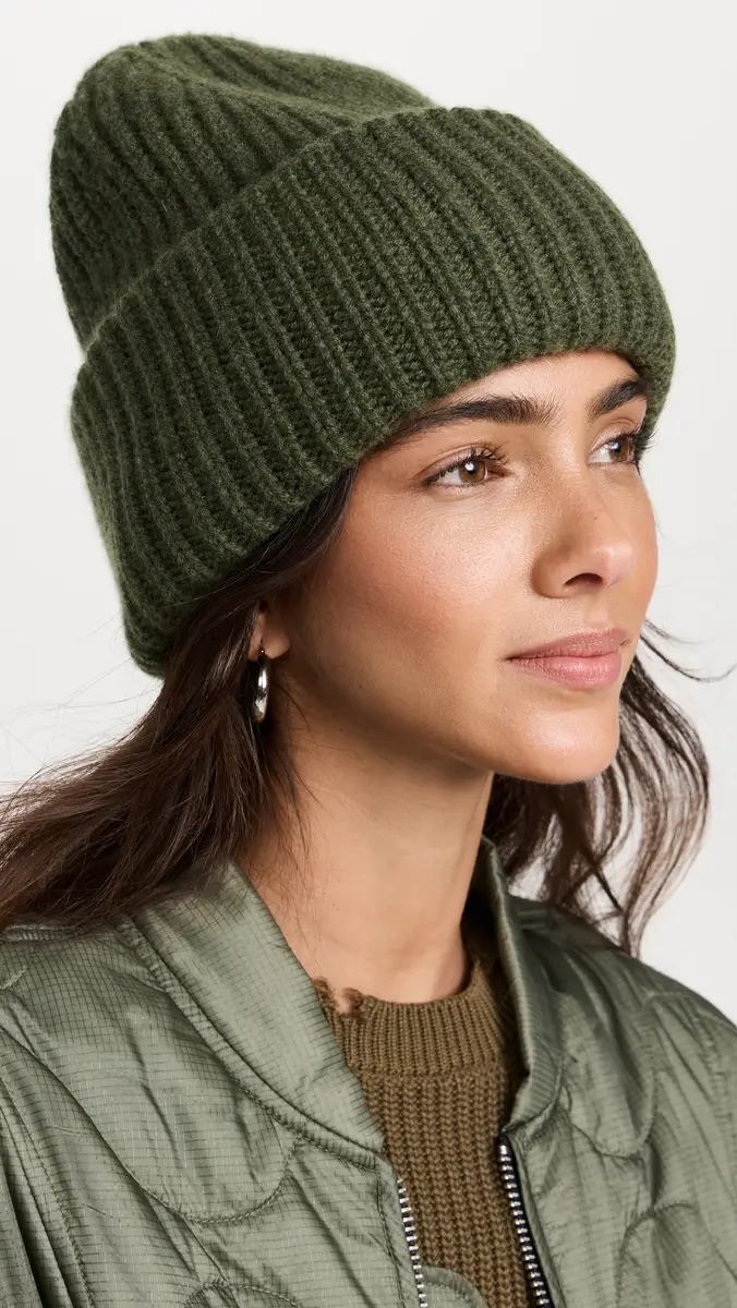 Carolina Amato H155 Ribbed Beanie | Thumbnail 3 Carolina Amato H155 Ribbed Beanie | Thumbnail 3