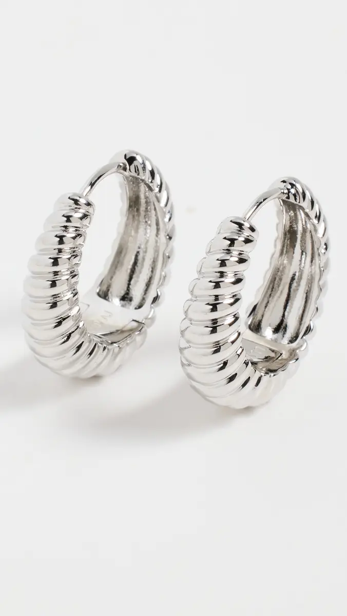 Luv AJ The Ridged Marbella Hoops | Thumbnail 2 Luv AJ The Ridged Marbella Hoops | Thumbnail 2