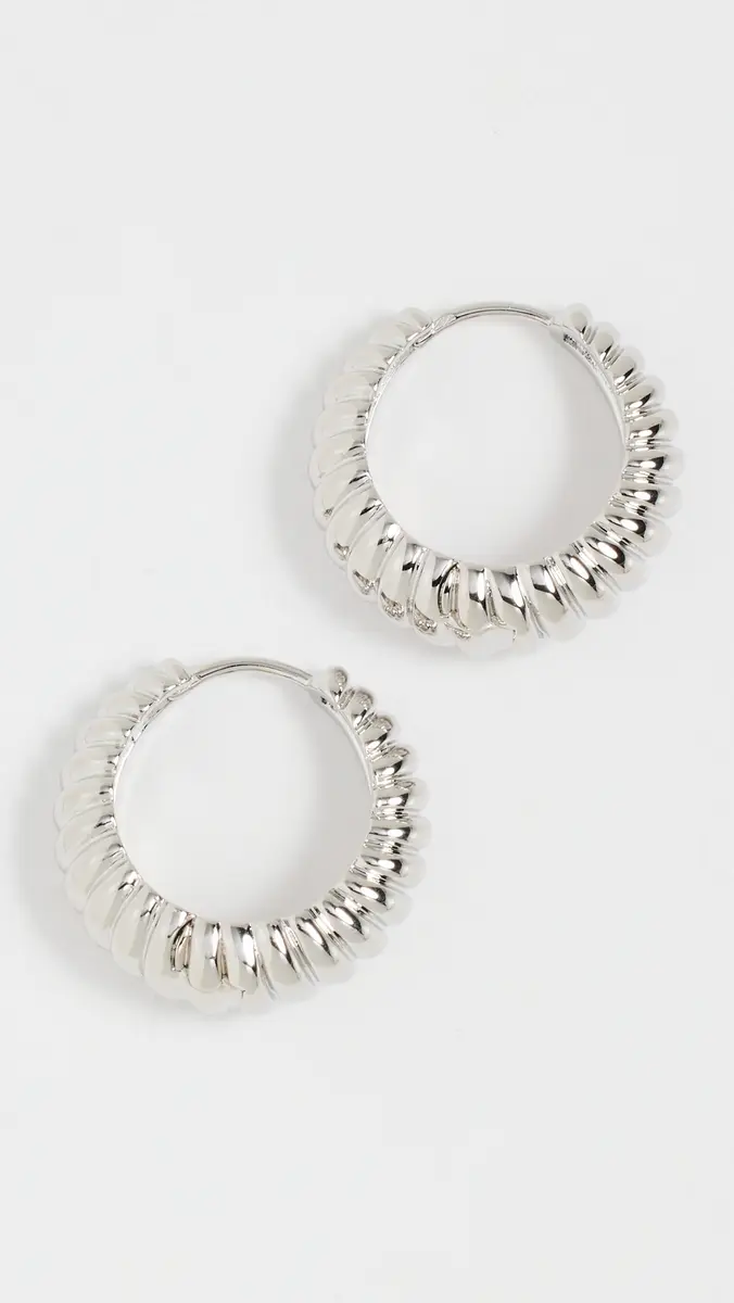 Luv AJ The Ridged Marbella Hoops | Thumbnail 4 Luv AJ The Ridged Marbella Hoops | Thumbnail 4