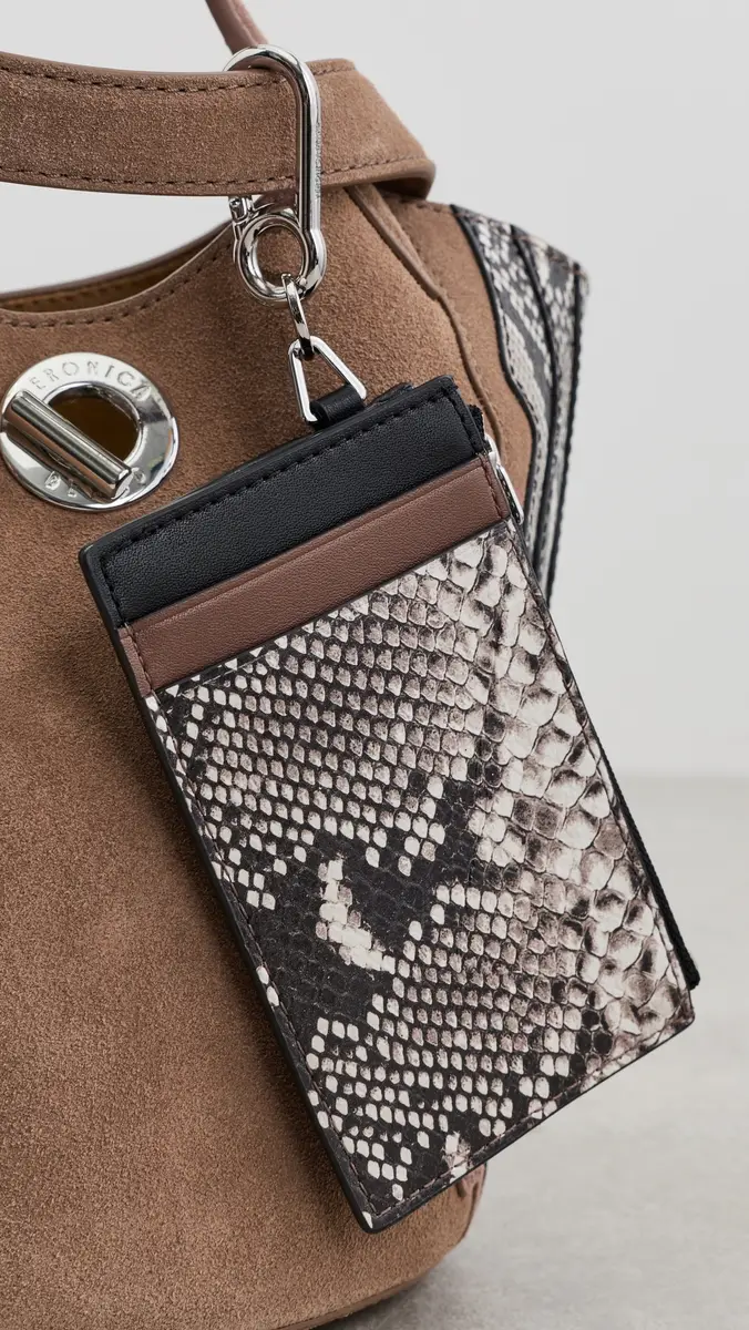Veronica Beard Snake Embossed Zip Card Holder | Thumbnail 4 Veronica Beard Snake Embossed Zip Card Holder | Thumbnail 4