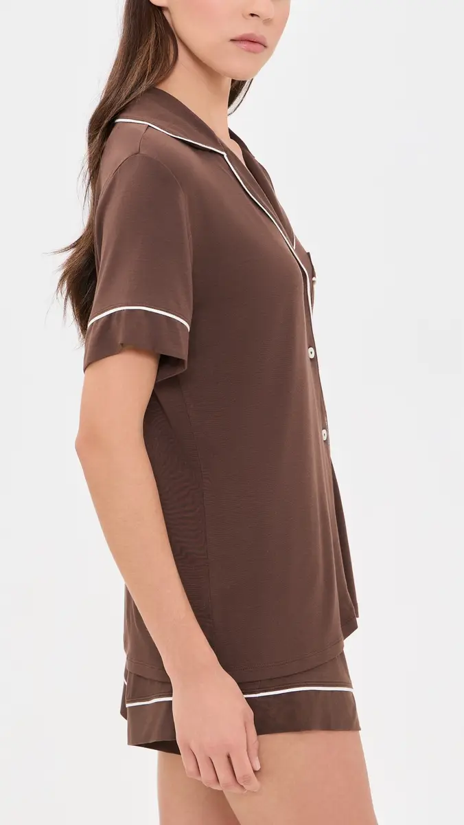 Eberjey Gisele Relaxed Shorts Pajama Set | Thumbnail 4 Eberjey Gisele Relaxed Shorts Pajama Set | Thumbnail 4