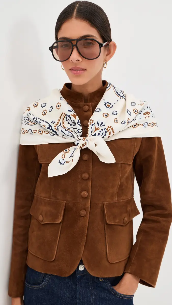 Madewell Medium Silk Bandana | Thumbnail 4 Madewell Medium Silk Bandana | Thumbnail 4