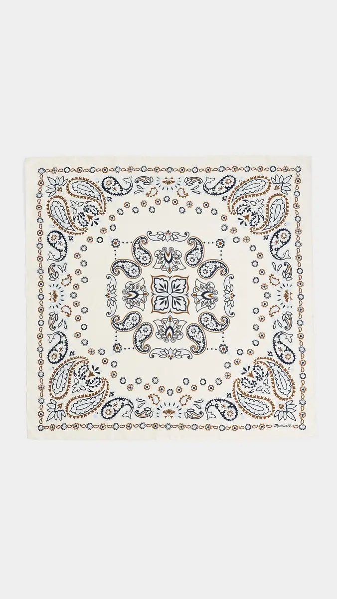Madewell Medium Silk Bandana | Thumbnail 6 Madewell Medium Silk Bandana | Thumbnail 6