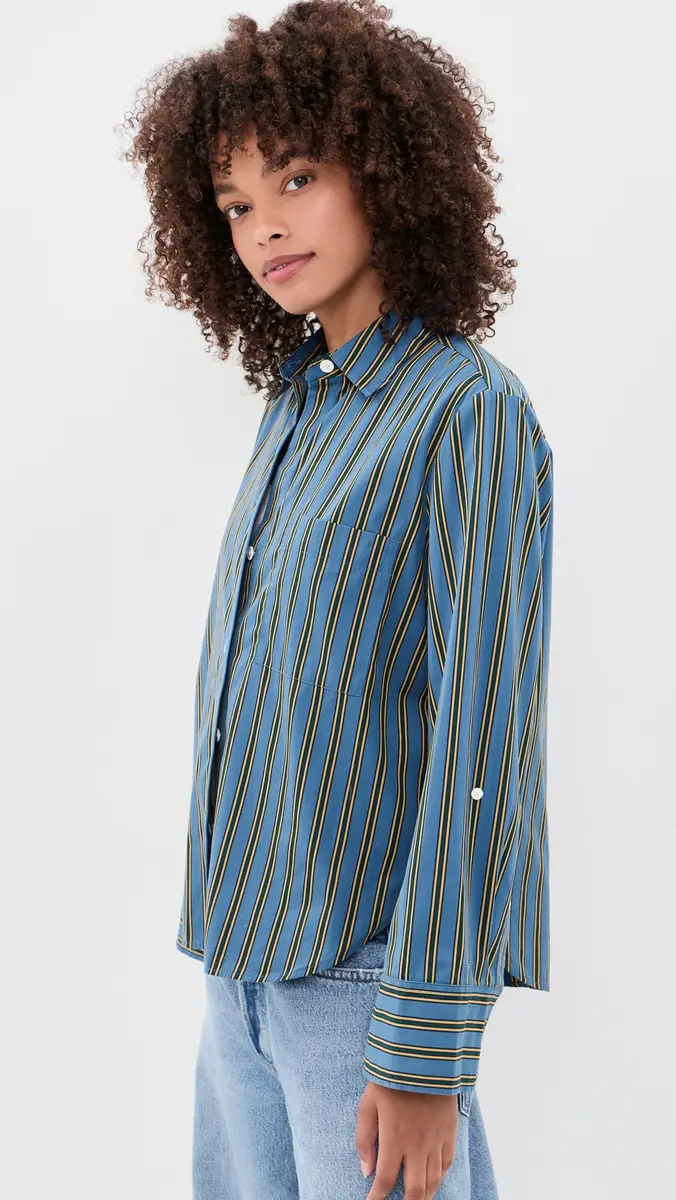 Madewell The Signature Stripe Button Down Shirt | Thumbnail 4