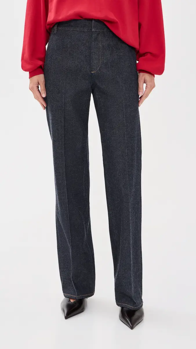 Tibi Indigo Denim Pat Petite Trouser Jeans | Thumbnail 2 Tibi Indigo Denim Pat Petite Trouser Jeans | Thumbnail 2