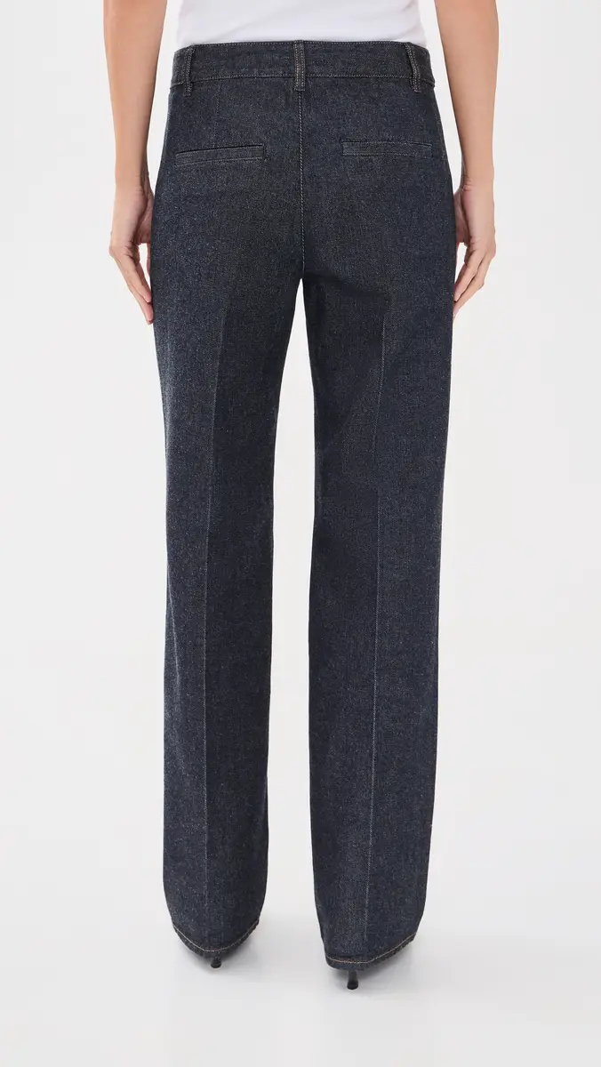 Tibi Indigo Denim Pat Petite Trouser Jeans | Thumbnail 3 Tibi Indigo Denim Pat Petite Trouser Jeans | Thumbnail 3