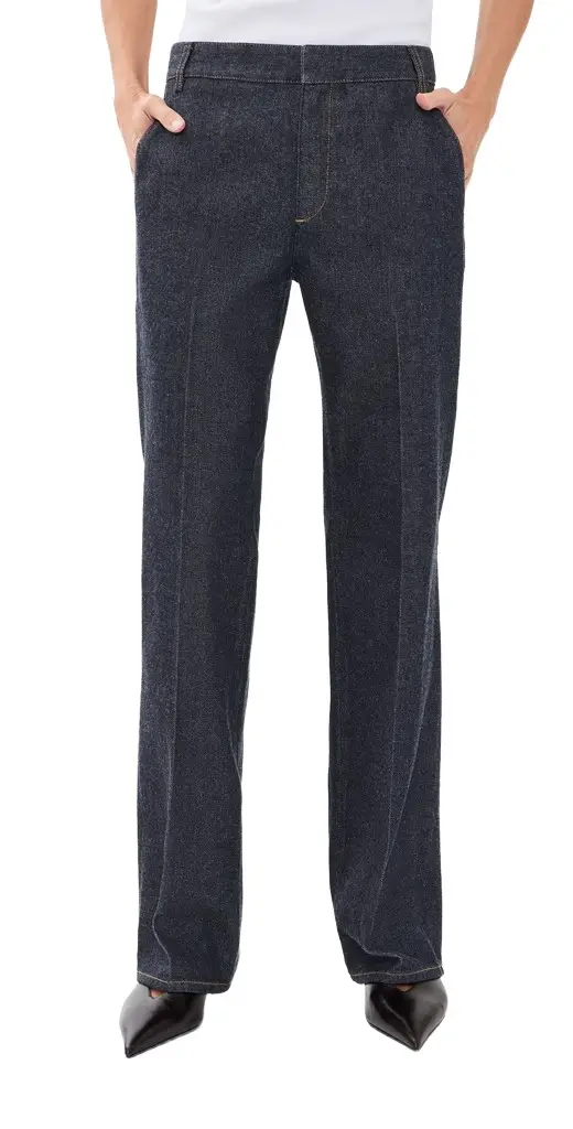 Tibi Indigo Denim Pat Petite Trouser Jeans