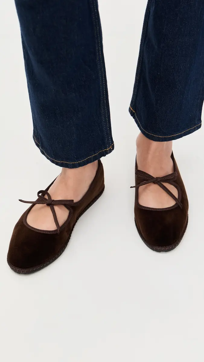 Vibi Venezia Brigitte Velvet Mary Jane Flats | Thumbnail 3 Vibi Venezia Brigitte Velvet Mary Jane Flats | Thumbnail 3