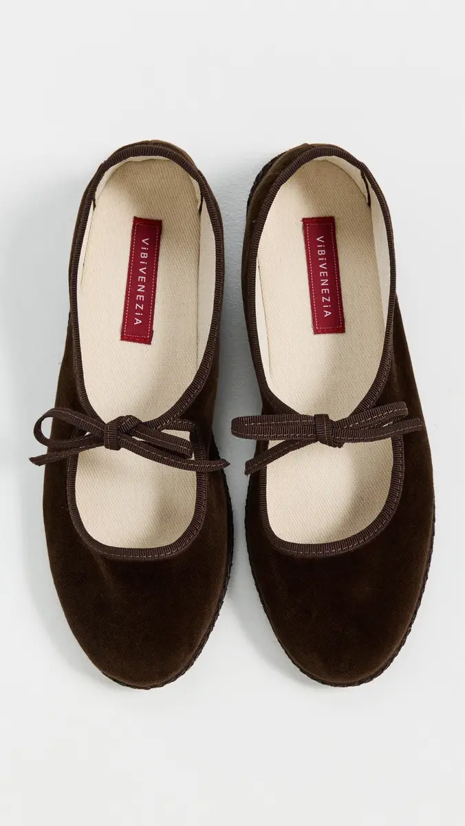 Vibi Venezia Brigitte Velvet Mary Jane Flats | Thumbnail 5 Vibi Venezia Brigitte Velvet Mary Jane Flats | Thumbnail 5