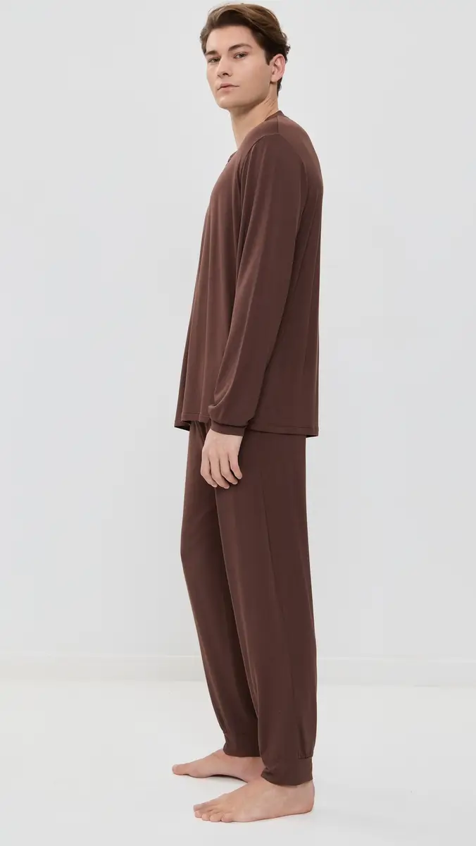 Eberjey Henry Long PJ Set | Thumbnail 4 Eberjey Henry Long PJ Set | Thumbnail 4