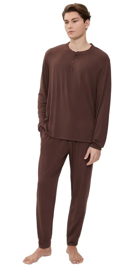 Eberjey Henry Long PJ Set