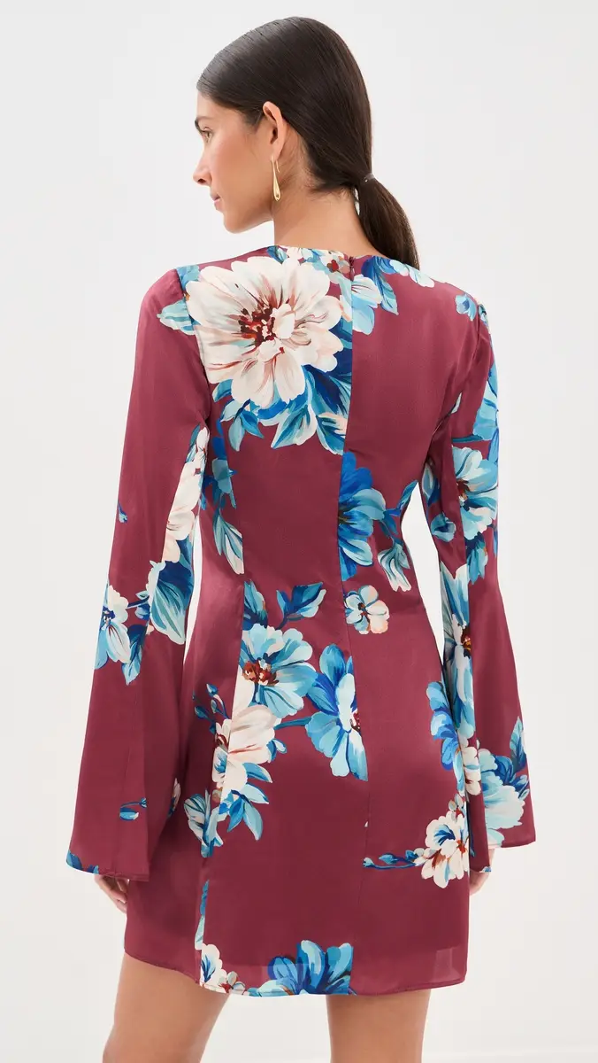 LEO LIN Suzanne Bell Sleeve Mini Dress | Thumbnail 3 LEO LIN Suzanne Bell Sleeve Mini Dress | Thumbnail 3