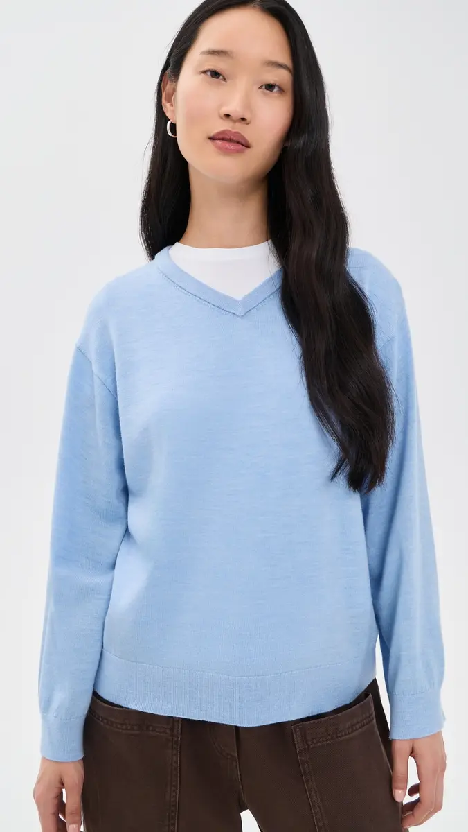 Secular V Neck Long Sleeve Sweater | Thumbnail 2 Secular V Neck Long Sleeve Sweater | Thumbnail 2