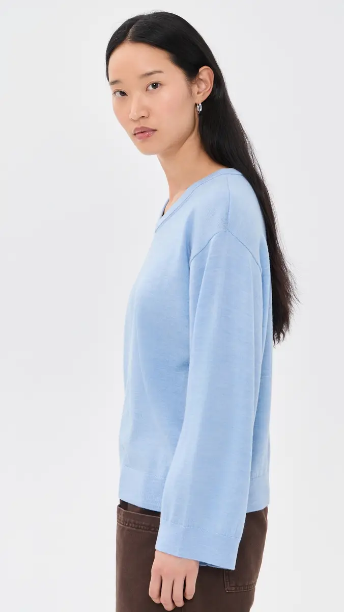 Secular V Neck Long Sleeve Sweater | Thumbnail 4 Secular V Neck Long Sleeve Sweater | Thumbnail 4