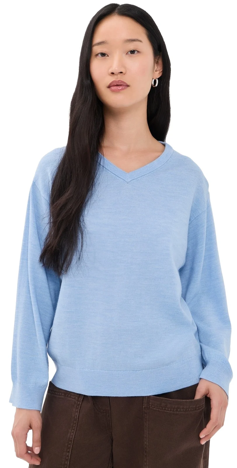 V Neck Long Sleeve Sweater