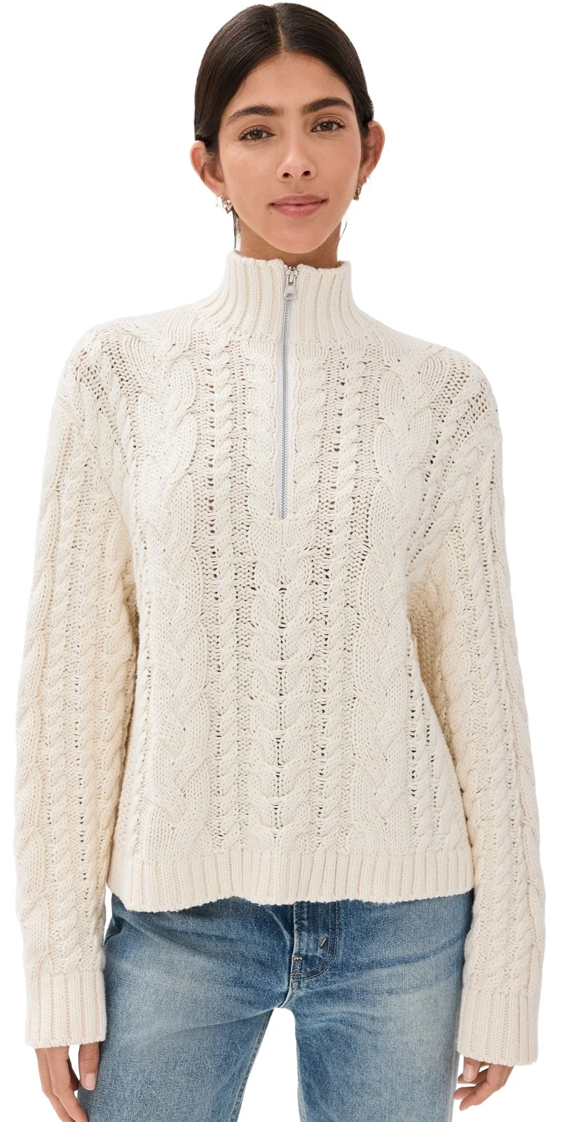 Cotton Cable Half Zip Cotton Cable Half Zip