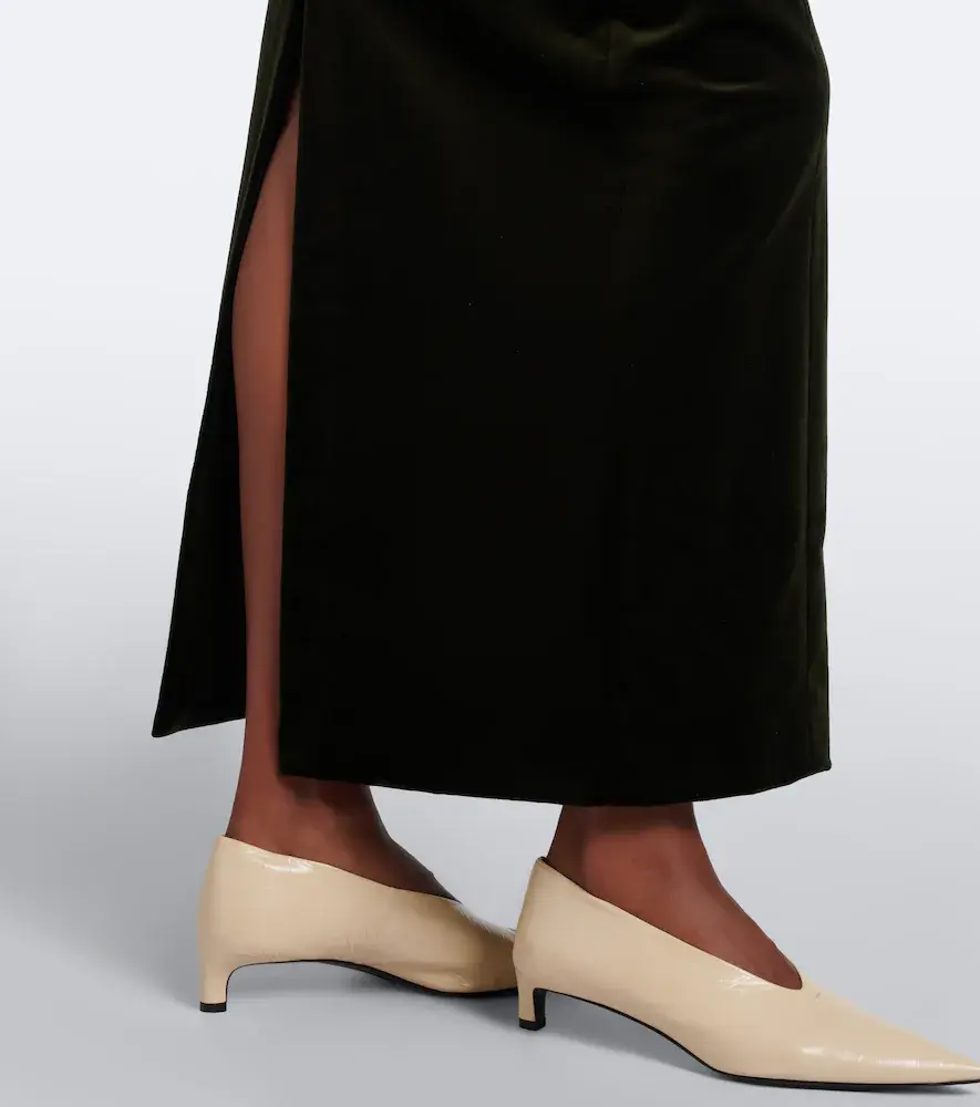 Jil Sander Cotton velvet maxi skirt | Thumbnail 5 Jil Sander Cotton velvet maxi skirt | Thumbnail 5