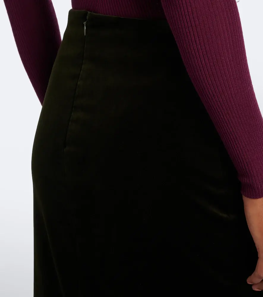 Jil Sander Cotton velvet maxi skirt | Thumbnail 6 Jil Sander Cotton velvet maxi skirt | Thumbnail 6