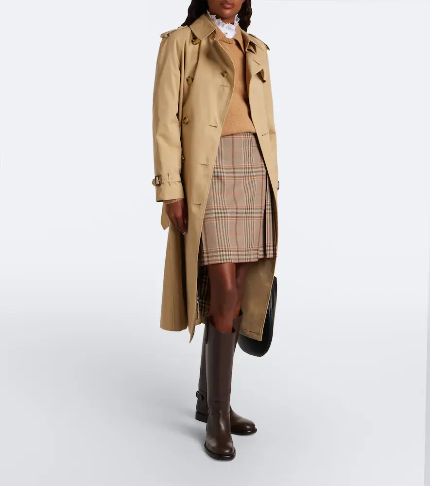 Burberry Check wool miniskirt | Thumbnail 4