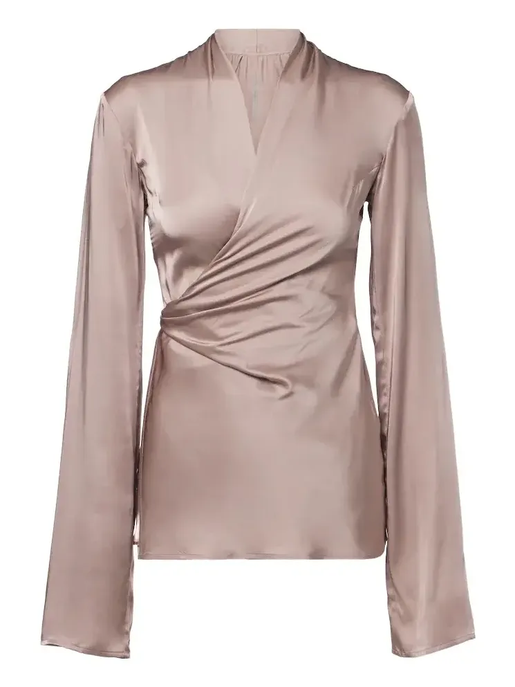 Laura draped satin top