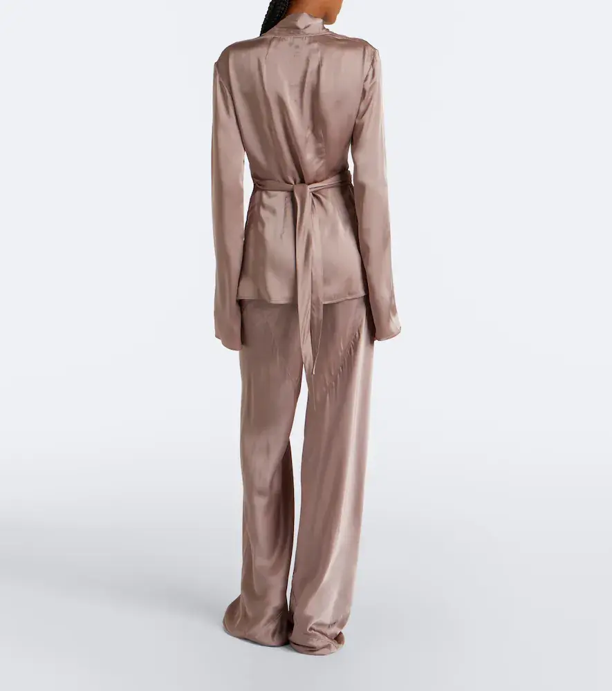 Rick Owens Bias satin wide-leg pants | Thumbnail 4 Rick Owens Bias satin wide-leg pants | Thumbnail 4