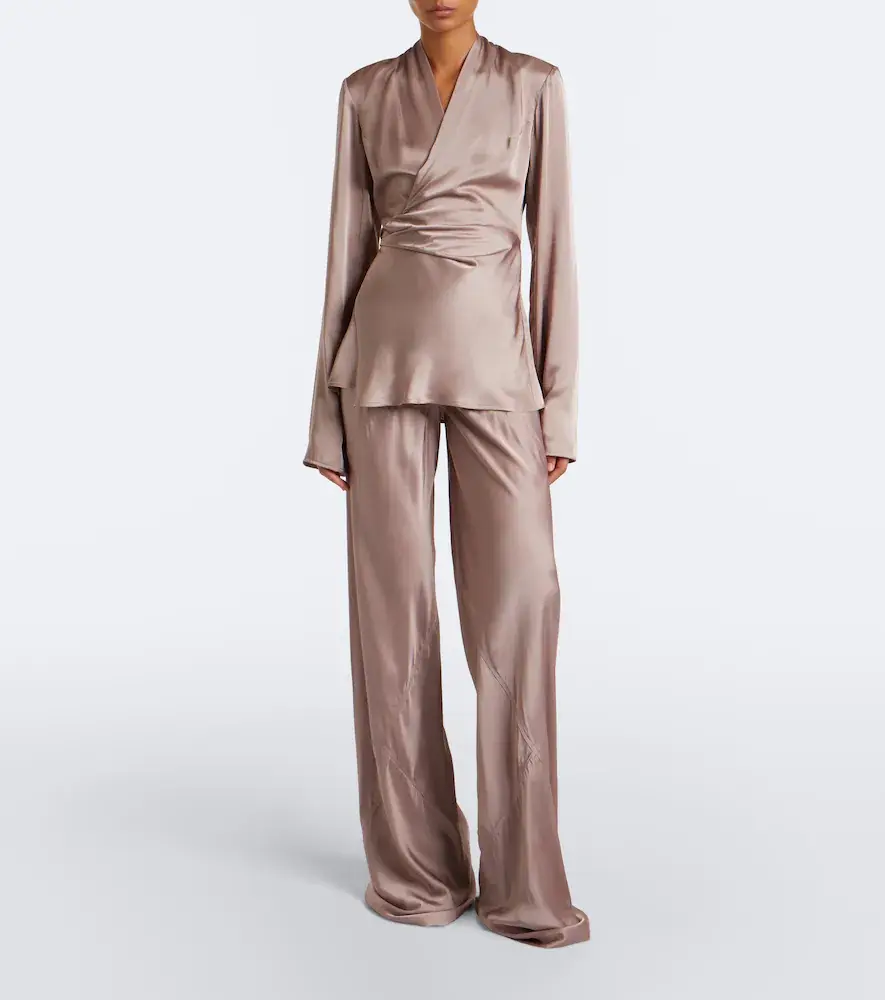 Rick Owens Bias satin wide-leg pants | Thumbnail 5 Rick Owens Bias satin wide-leg pants | Thumbnail 5