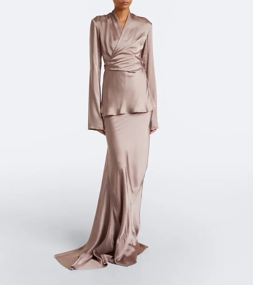 Rick Owens Coda satin maxi skirt | Thumbnail 5 Rick Owens Coda satin maxi skirt | Thumbnail 5