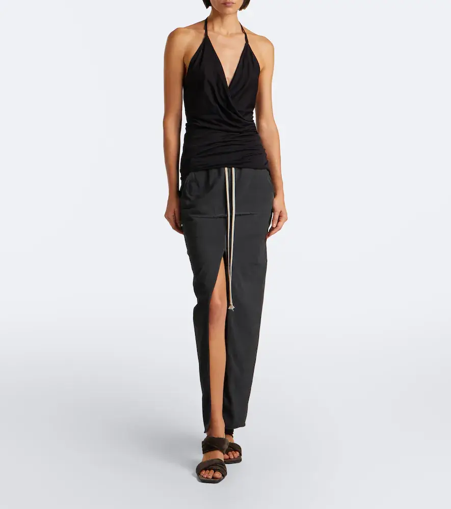 Rick Owens Draped wool and silk top | Thumbnail 6 Rick Owens Draped wool and silk top | Thumbnail 6