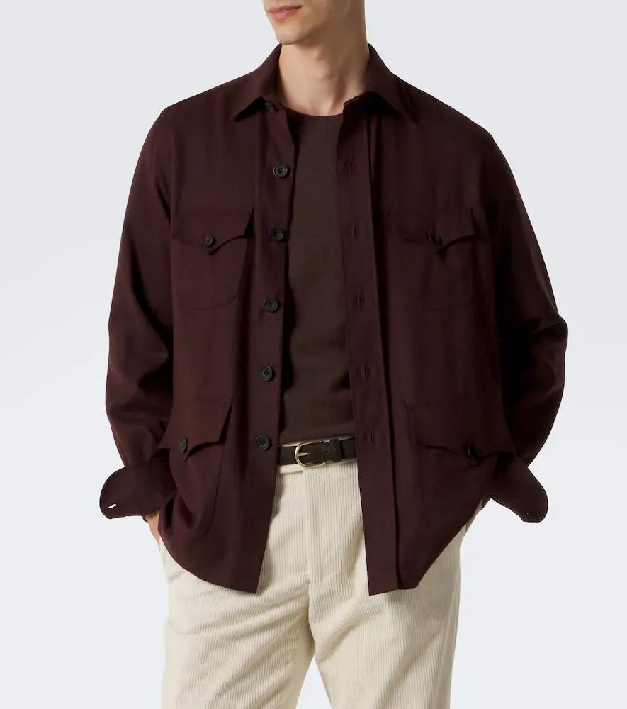 Rubinacci Wool overshirt | Thumbnail 3