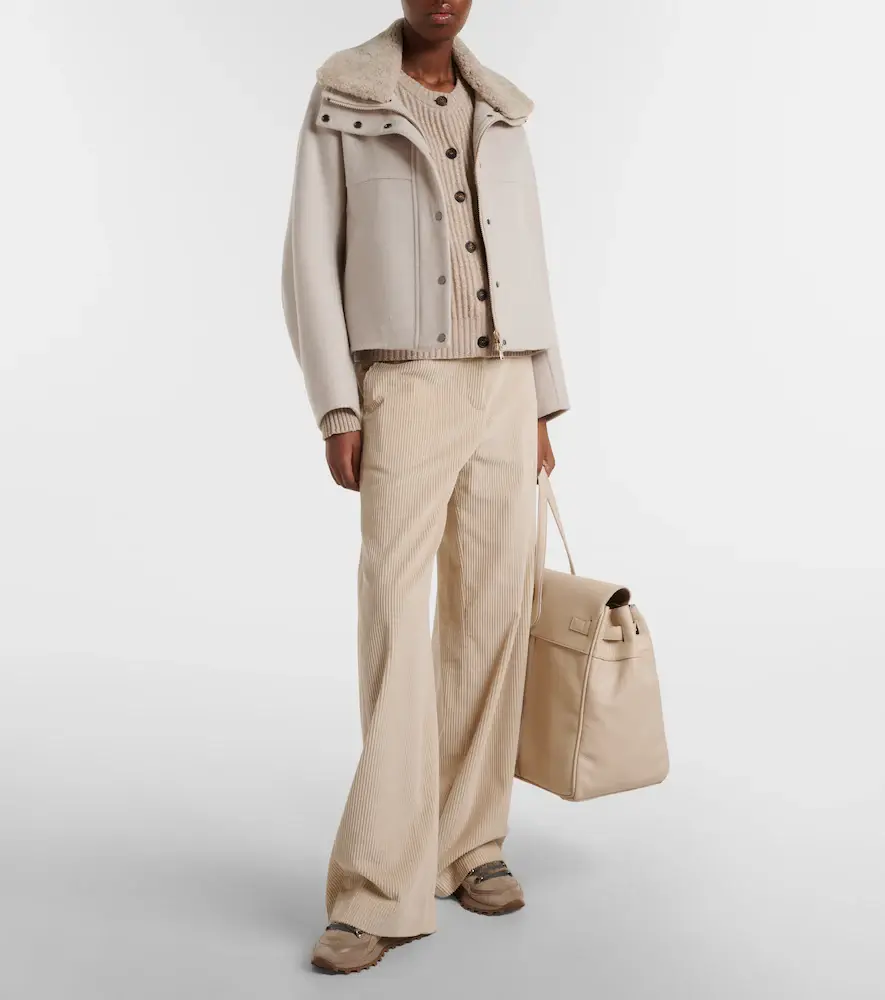 Brunello Cucinelli Monili shearling-trimmed suede ankle boots | Thumbnail 4 Brunello Cucinelli Monili shearling-trimmed suede ankle boots | Thumbnail 4