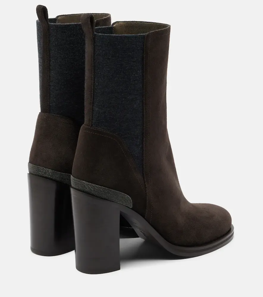 Brunello Cucinelli Monili suede ankle boots | Thumbnail 5 Brunello Cucinelli Monili suede ankle boots | Thumbnail 5