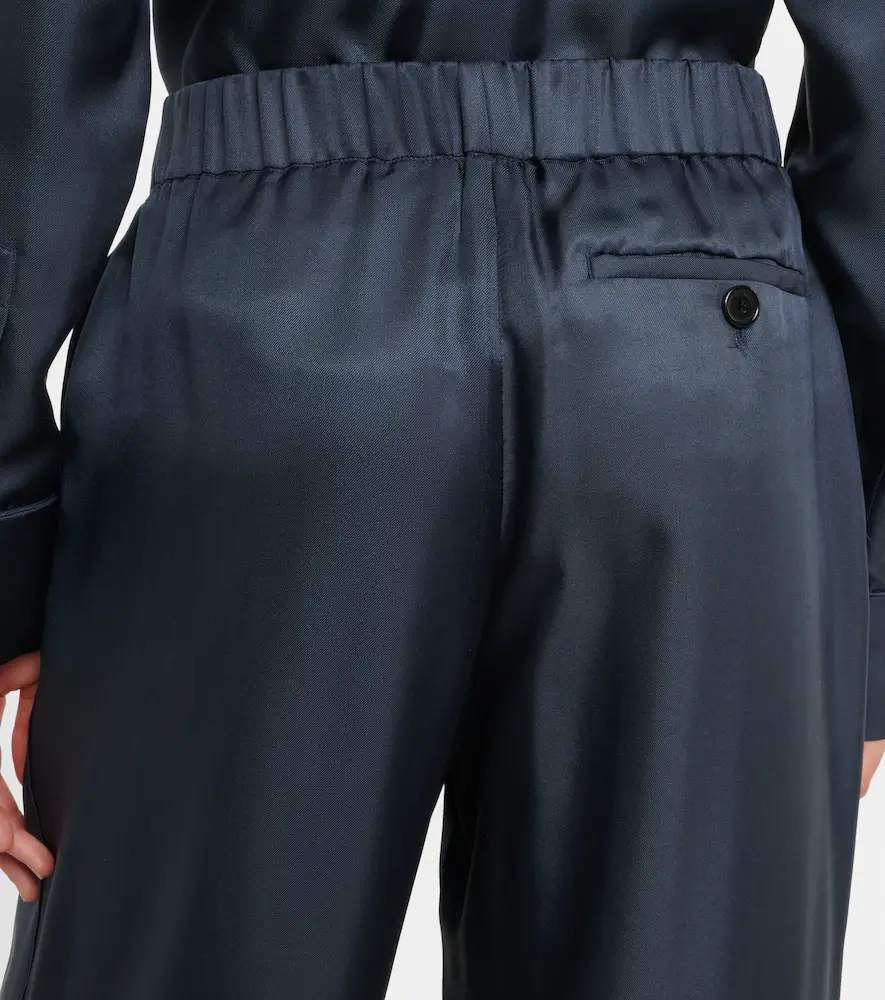 Loewe Logo silk wide-leg pants | Thumbnail 6