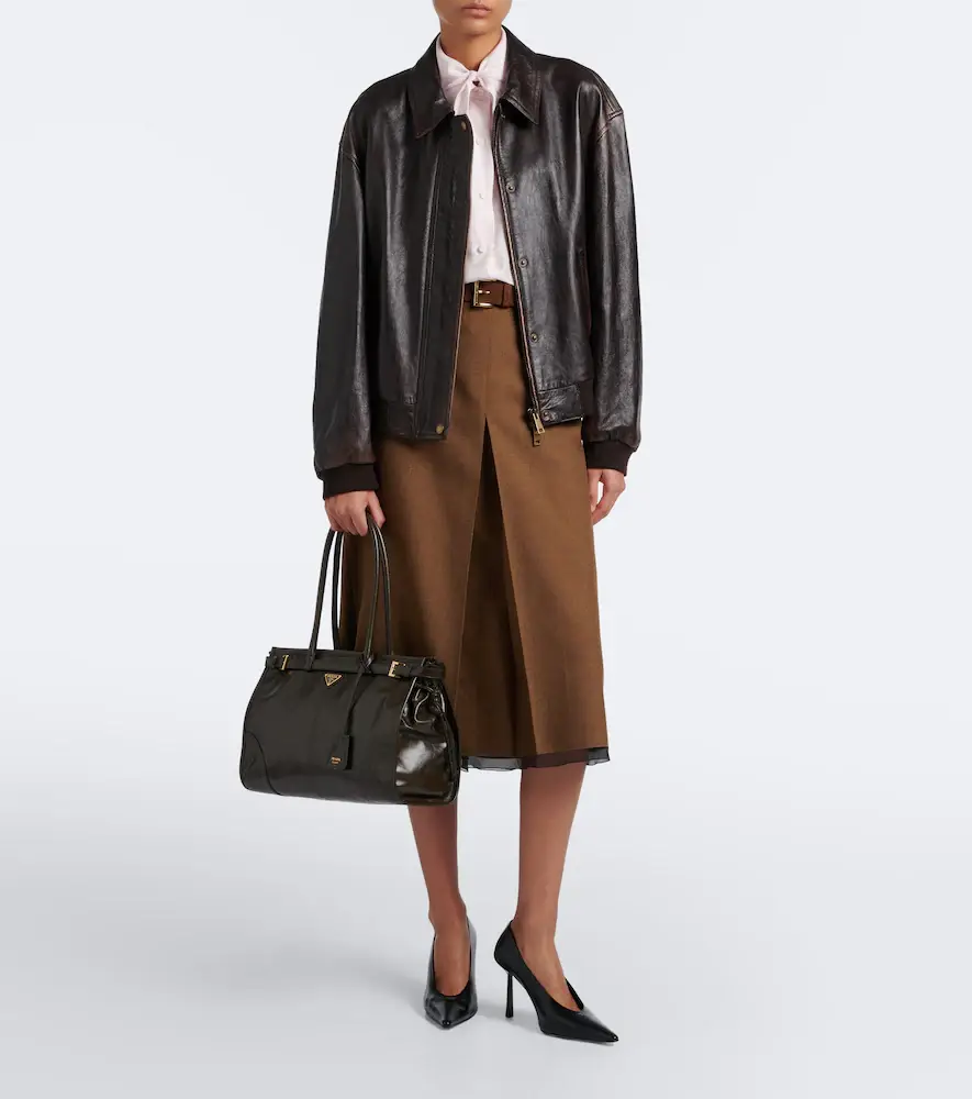 Prada Bonnie Large leather shoulder bag | Thumbnail 6 Prada Bonnie Large leather shoulder bag | Thumbnail 6