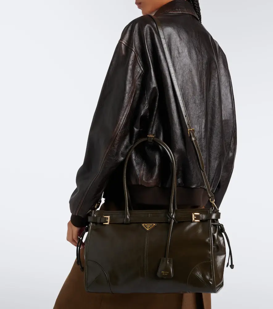 Prada Bonnie Large leather shoulder bag | Thumbnail 7 Prada Bonnie Large leather shoulder bag | Thumbnail 7