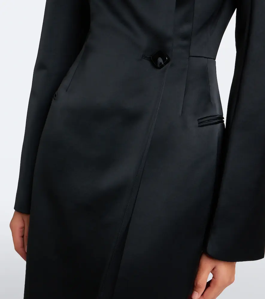 RACHEL GILBERT Leeta double-breasted satin coat | Thumbnail 4 RACHEL GILBERT Leeta double-breasted satin coat | Thumbnail 4
