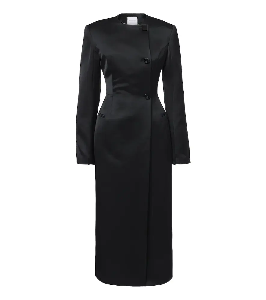 RACHEL GILBERT Leeta double-breasted satin coat