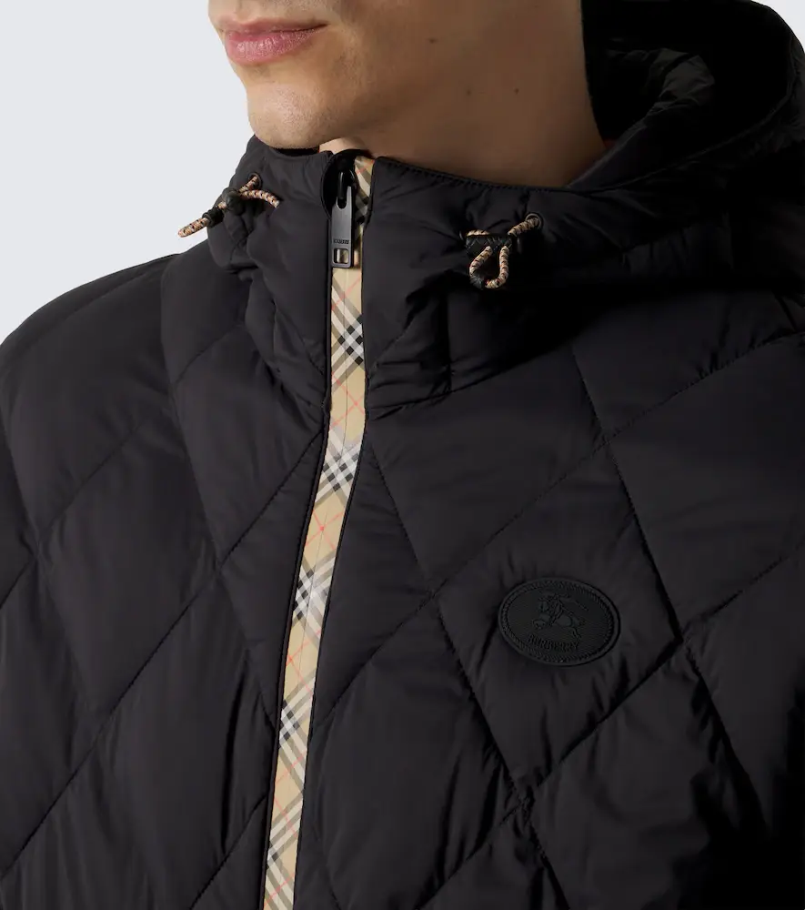 Burberry Check hooded quilted jacket | Thumbnail 4 Burberry Check hooded quilted jacket | Thumbnail 4