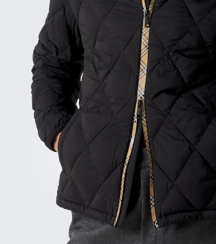 Burberry Check hooded quilted jacket | Thumbnail 7 Burberry Check hooded quilted jacket | Thumbnail 7