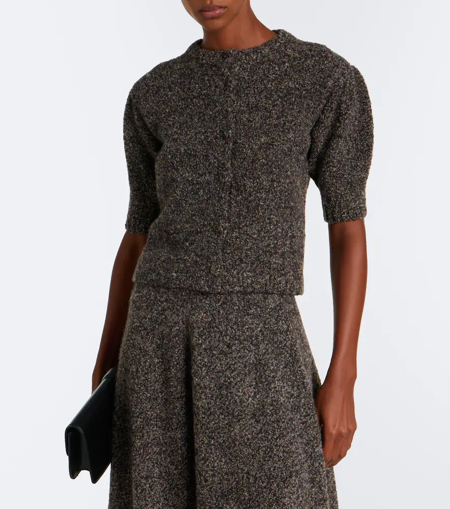 AGNONA Cashmere, silk, and wool cardigan | Thumbnail 2