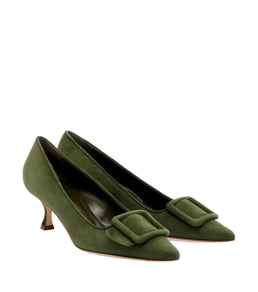 Manolo Blahnik Maysale suede pumps | Image 1 Manolo Blahnik Maysale suede pumps | Image 1