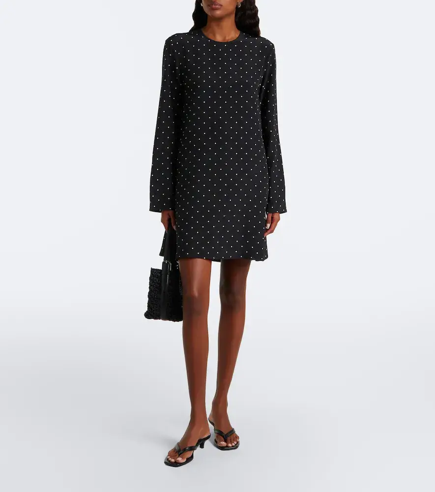 ASCENO Larissa polka-dot silk minidress | Thumbnail 4 ASCENO Larissa polka-dot silk minidress | Thumbnail 4