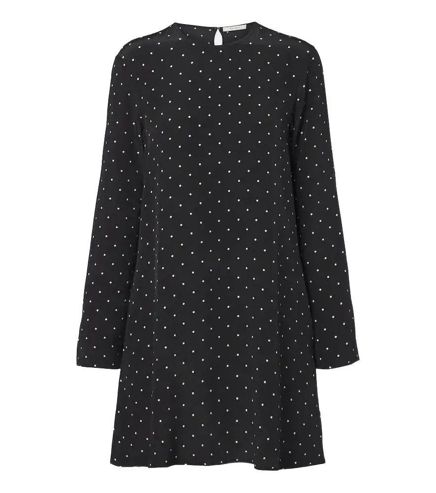 Larissa polka-dot silk minidress Larissa polka-dot silk minidress