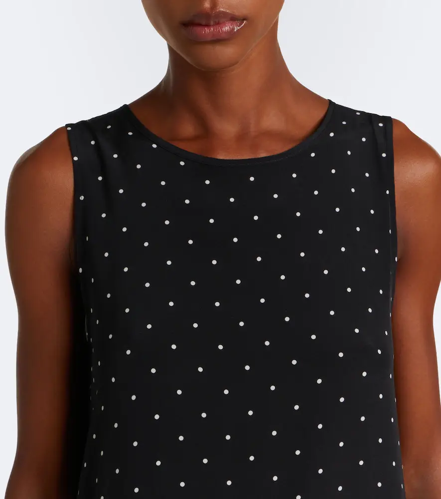 ASCENO Polka-dot tiered silk midi dress | Thumbnail 2 ASCENO Polka-dot tiered silk midi dress | Thumbnail 2
