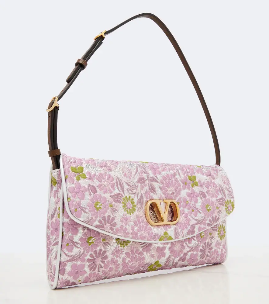 Valentino Garavani DeVain Small floral jacquard shoulder bag | Thumbnail 3